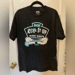 DGK Roll It Up short sleeve t shirt, size large, skateboard apparel